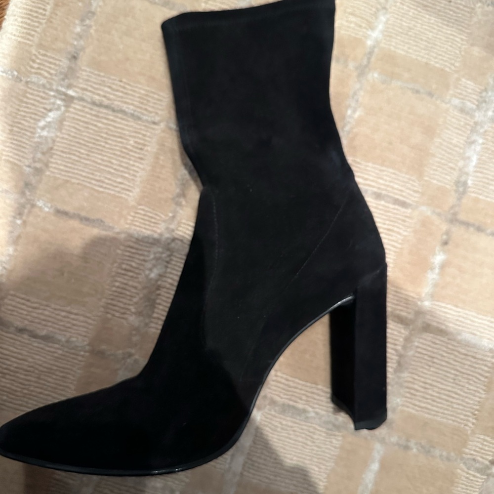 Stuart Weitzman Black Heeled Boots